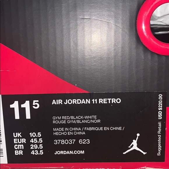 Jordan 11 Win like 96, size 11.5 main image 5